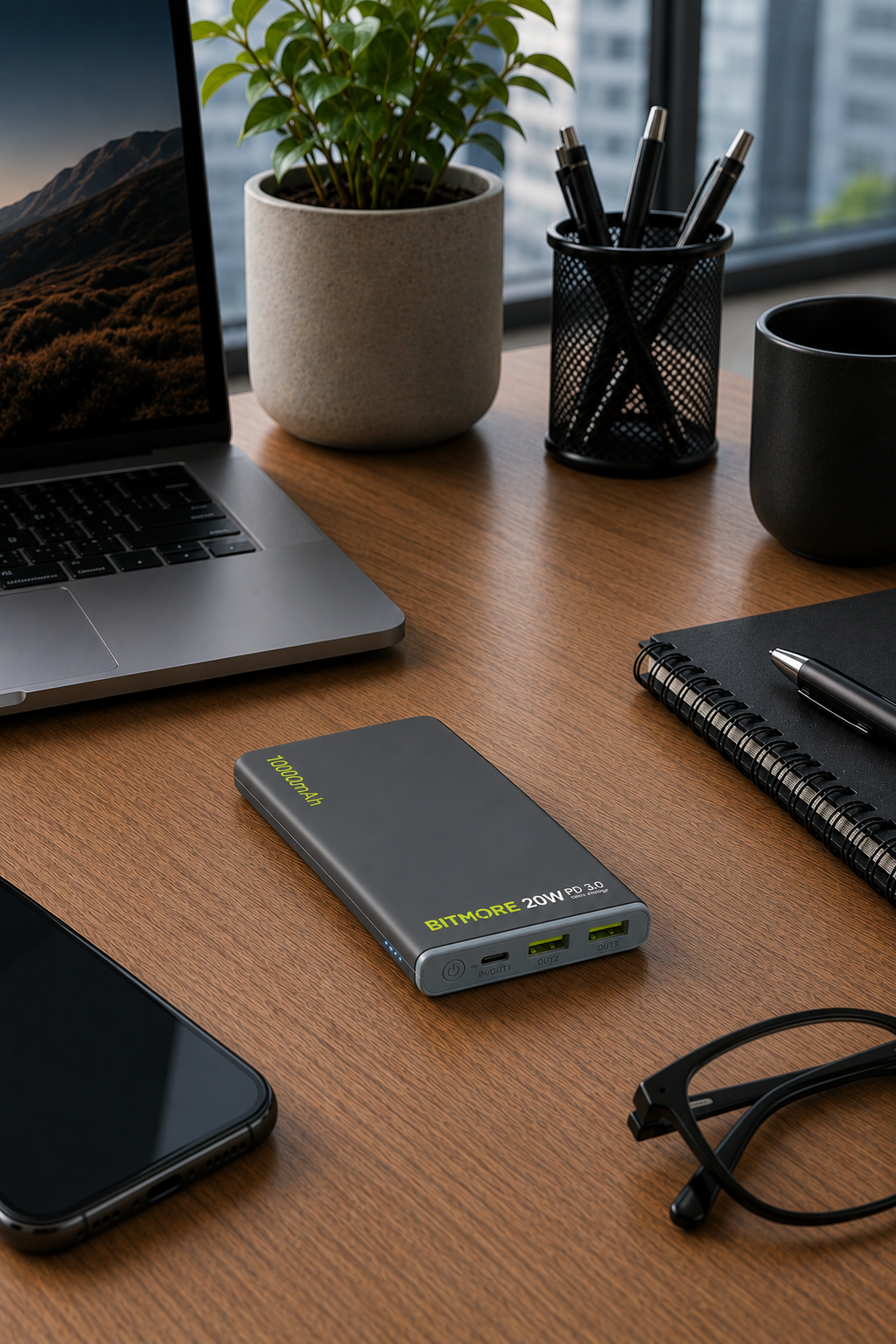 10,000mAh PD (Power Delivery) Fast Charge Powerbank - bitmore.co.uk