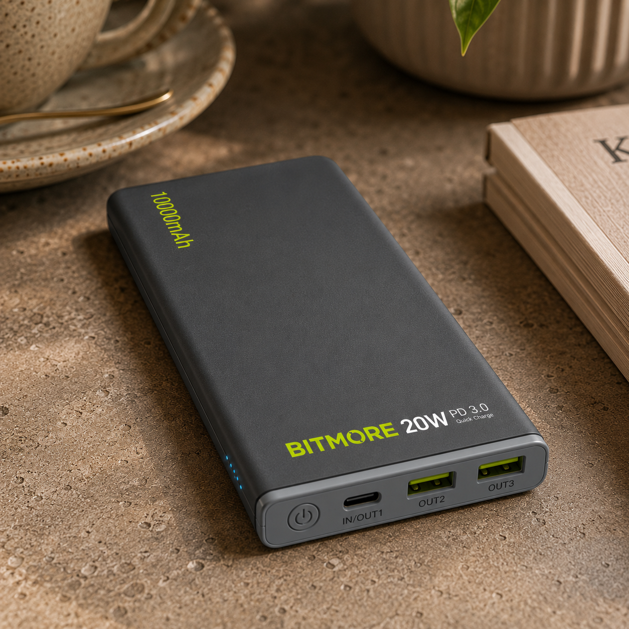 10,000mAh PD (Power Delivery) Fast Charge Powerbank - bitmore.co.uk