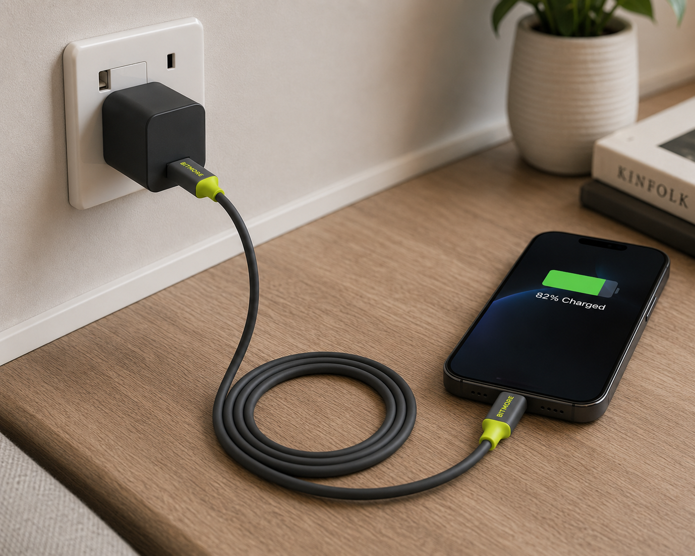 1m USB A to MFi Apple Lightning - bitmore.co.uk