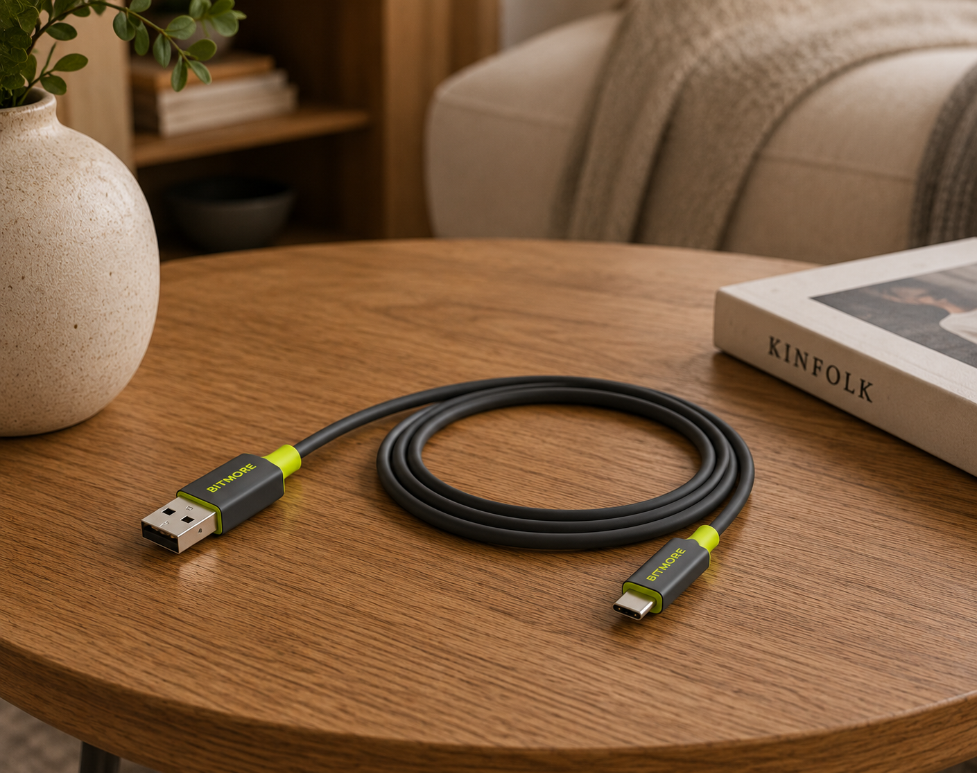 1m USB A to MFi Apple Lightning - bitmore.co.uk