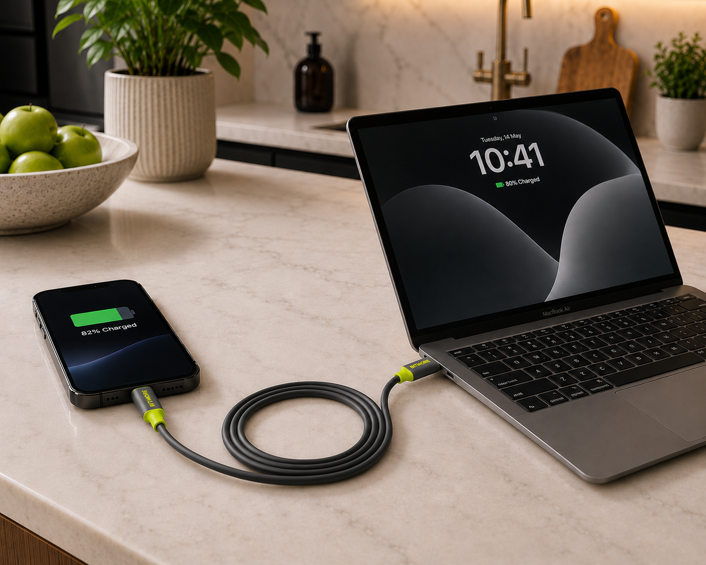 1m Type C to Apple MFi Lightning