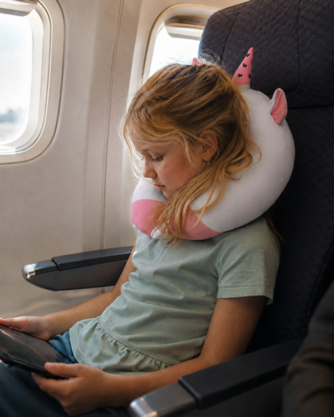 Kids Unicorn Memory Foam Travel Neck Pillow - bitmore.co.uk