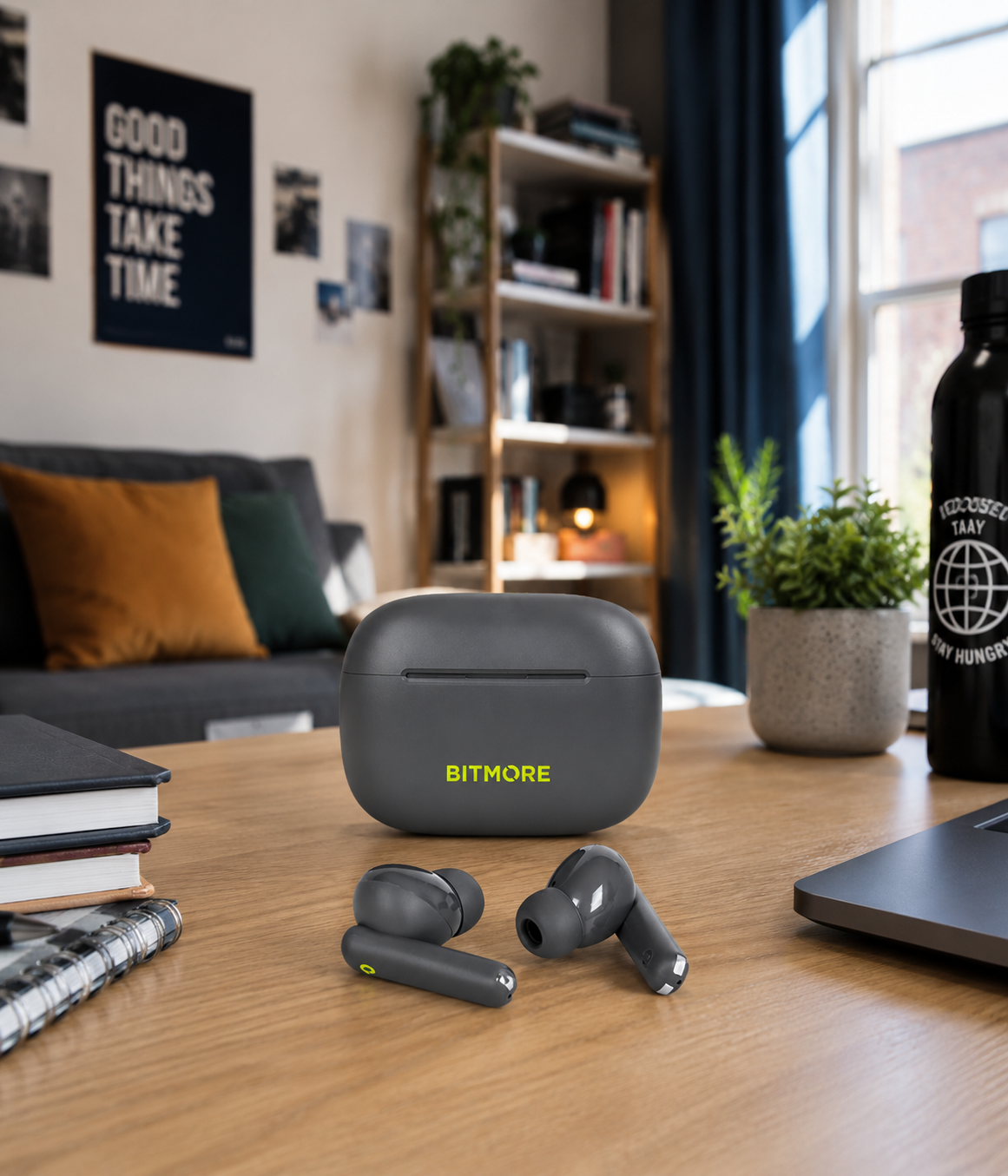 Active Noise Cancelling TWS Earbuds with APP - bitmore.co.uk
