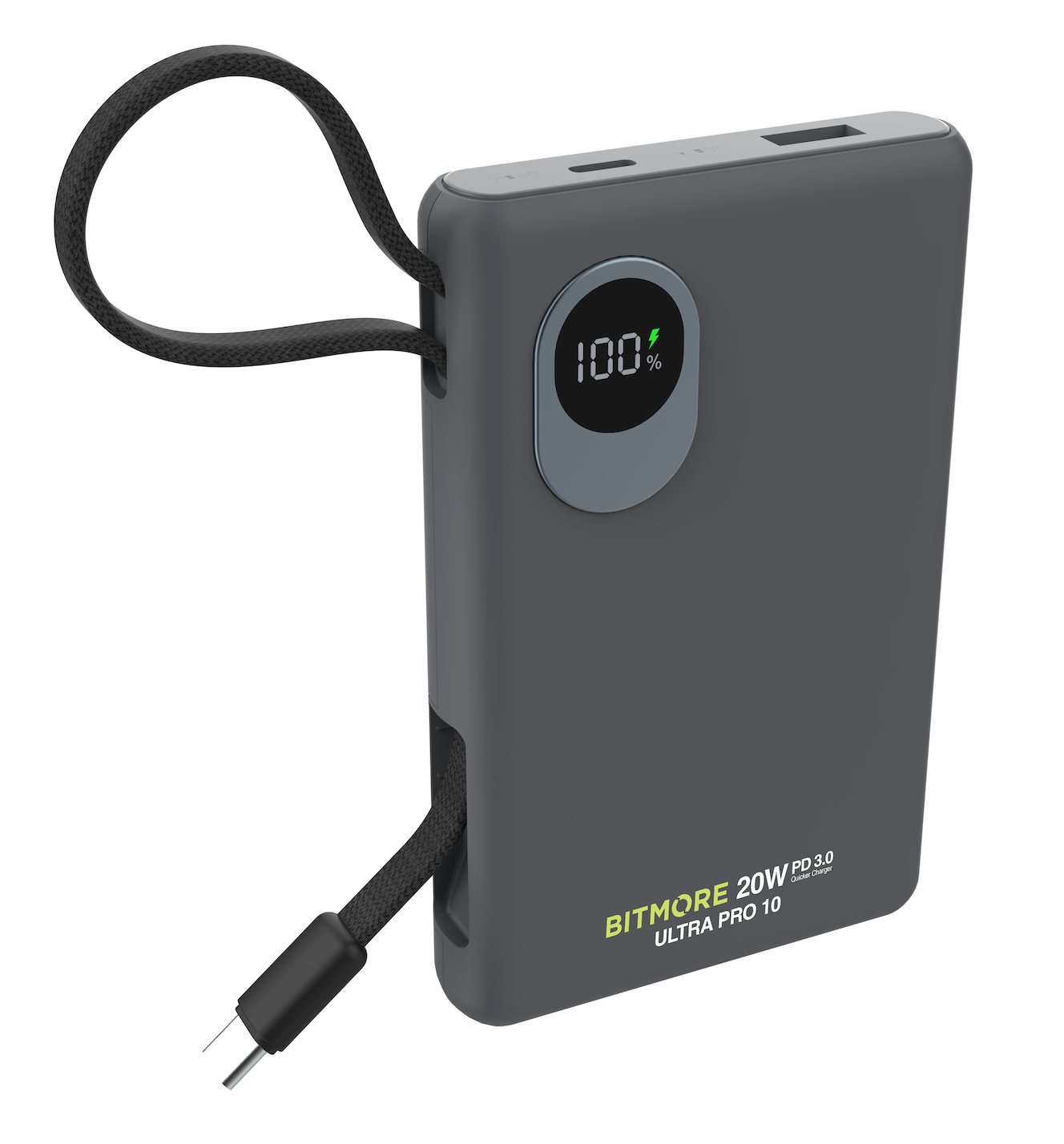 10000mAh Semi Solid Battery 20W PD 3.0 Power Bank - bitmore.co.uk