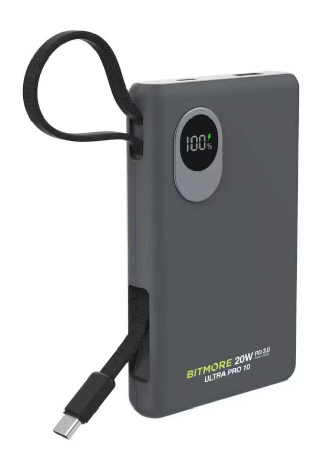 10000mAh Semi Solid Battery 20W PD 3.0 Power Bank - bitmore.co.uk