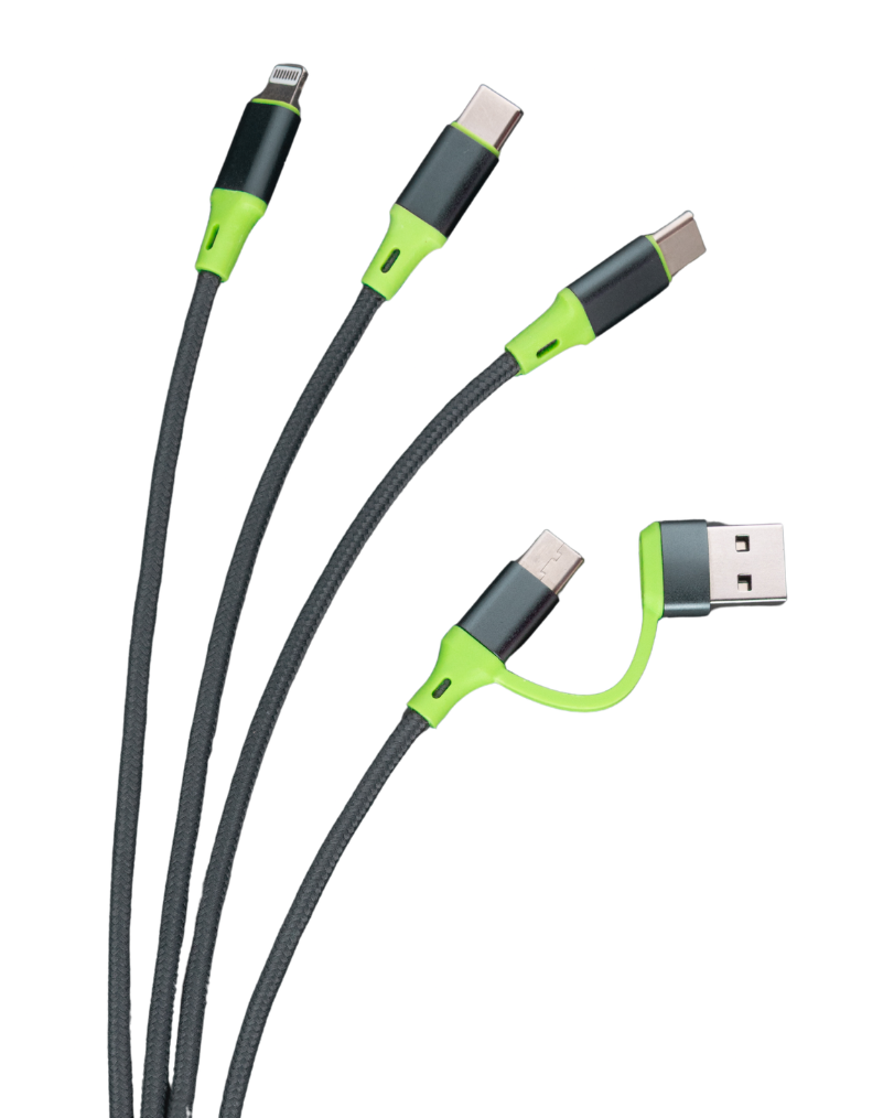 6 in 1 Braided 1.5m Charging Cable - bitmore.co.uk