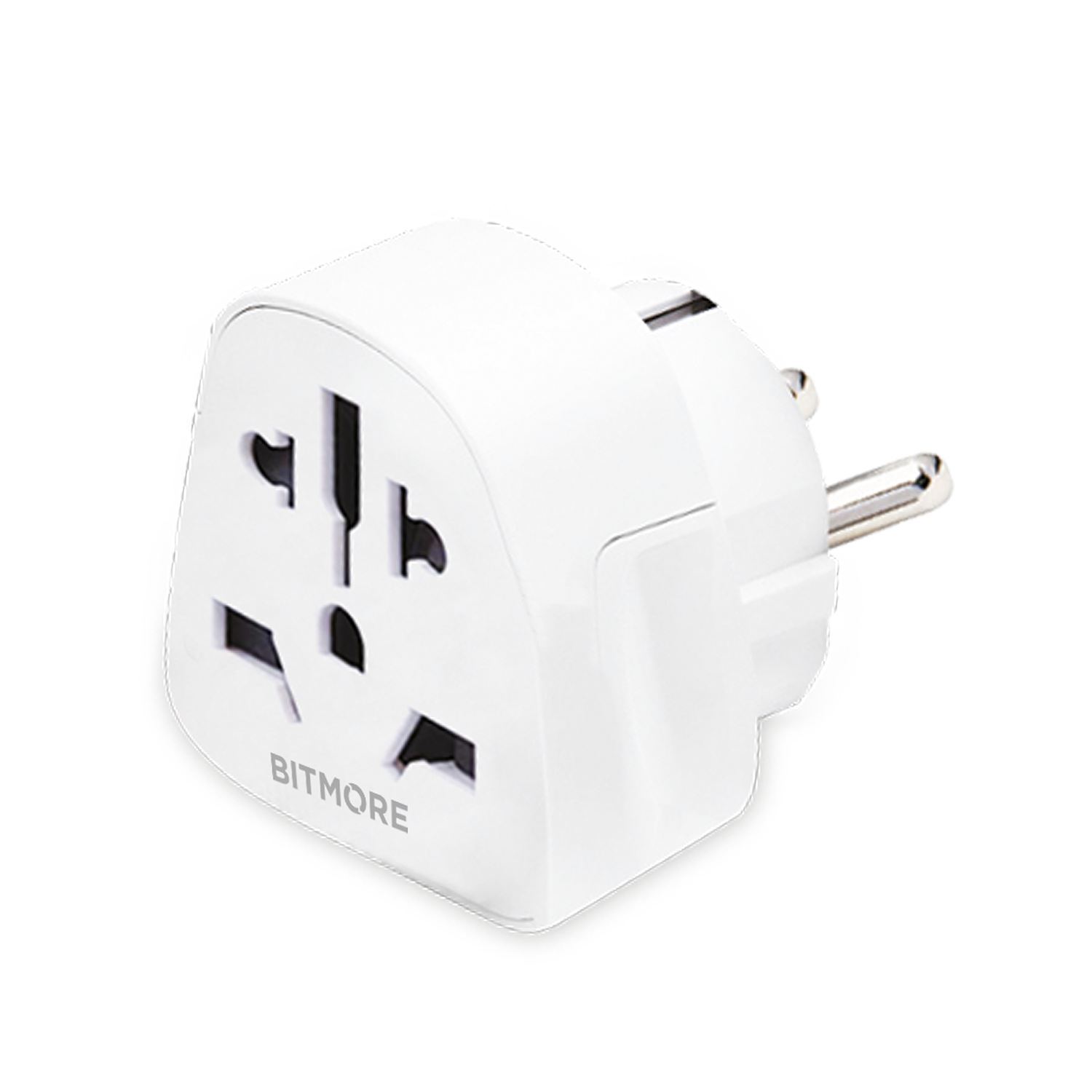 World to EU 2-pin Adaptor - bitmore.co.uk